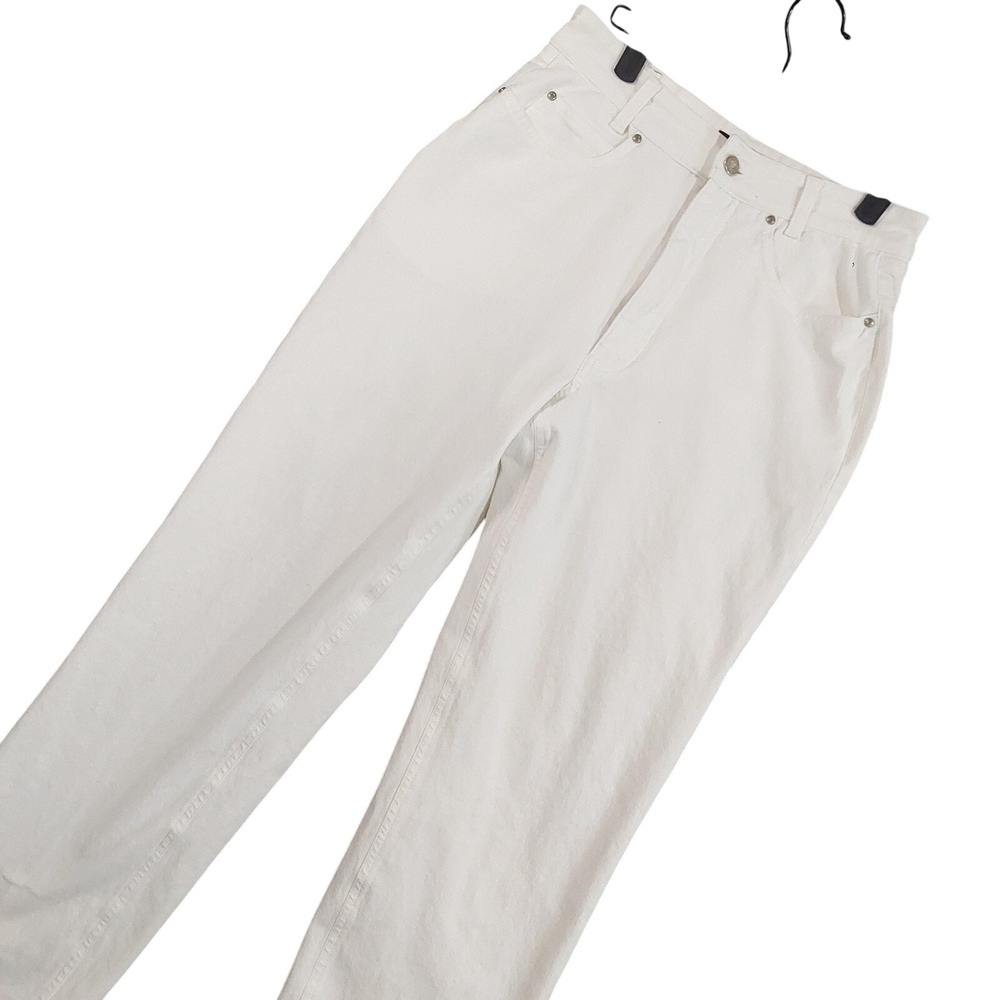 CAMBIO JEANS Sharon Straight Jeans Womens 10 White Stretch Denim Made‎ Poland